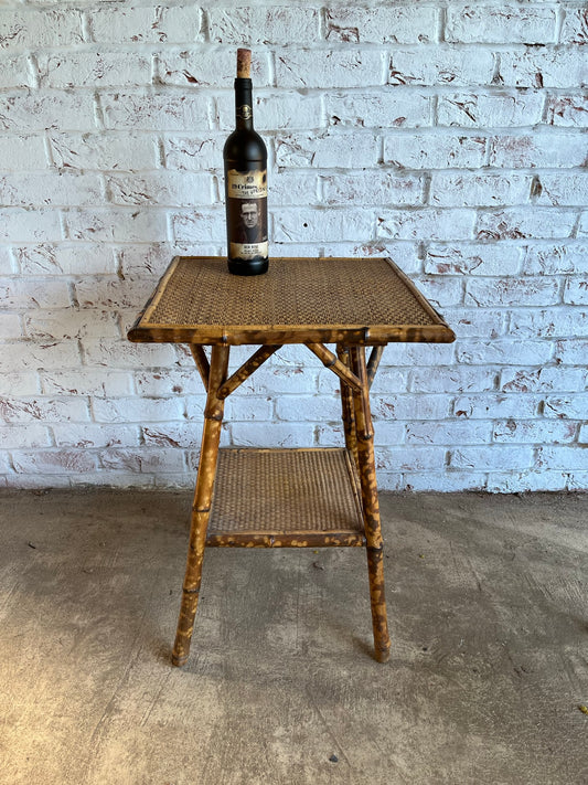 Victorian bamboo occasional table/wine table/lamp table.