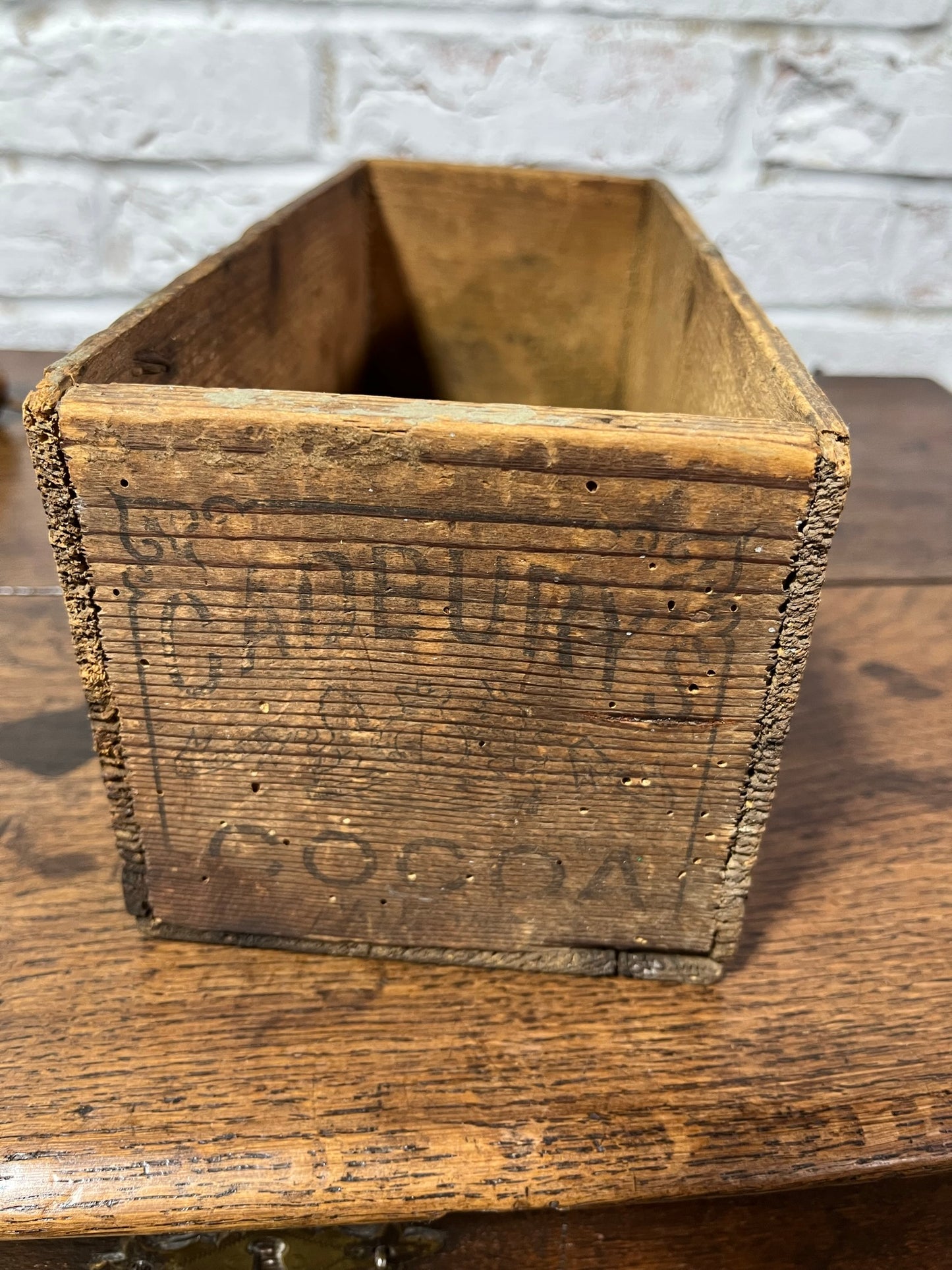 Vintage wooden Cadbury's Cocoa Essence box
