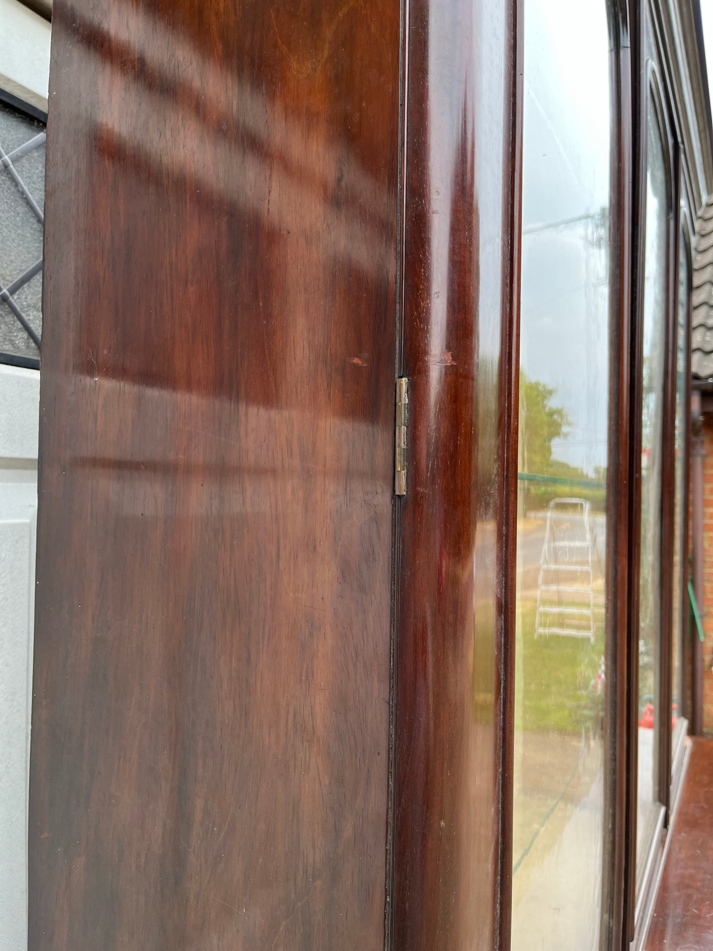 Large country house library bookcase or display case, with provenance.