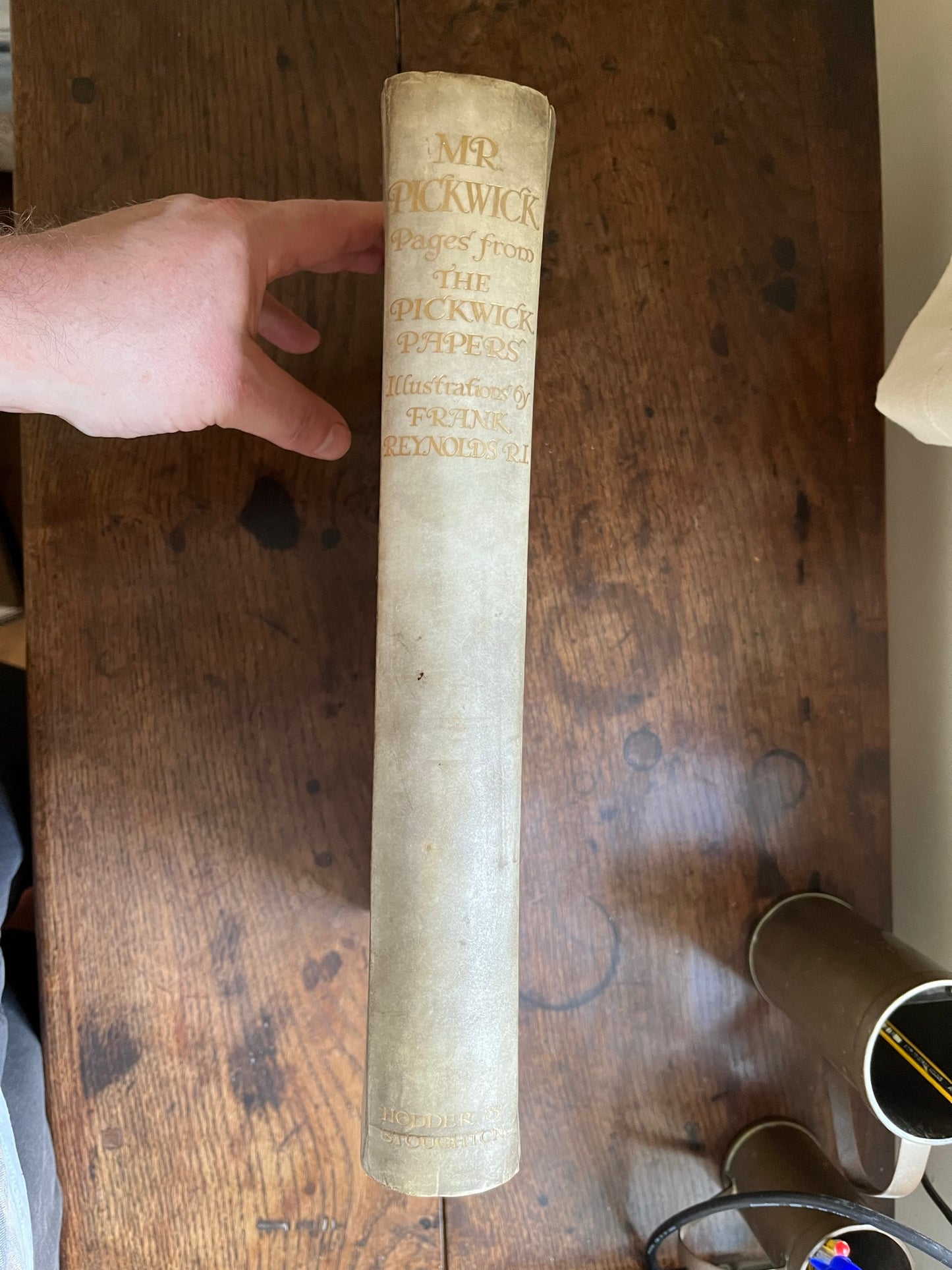 1910, limited edition, signed, "Mr Pickwick Pages from the Pickwick Papers with illustrations by Frank Reynolds R.I."
