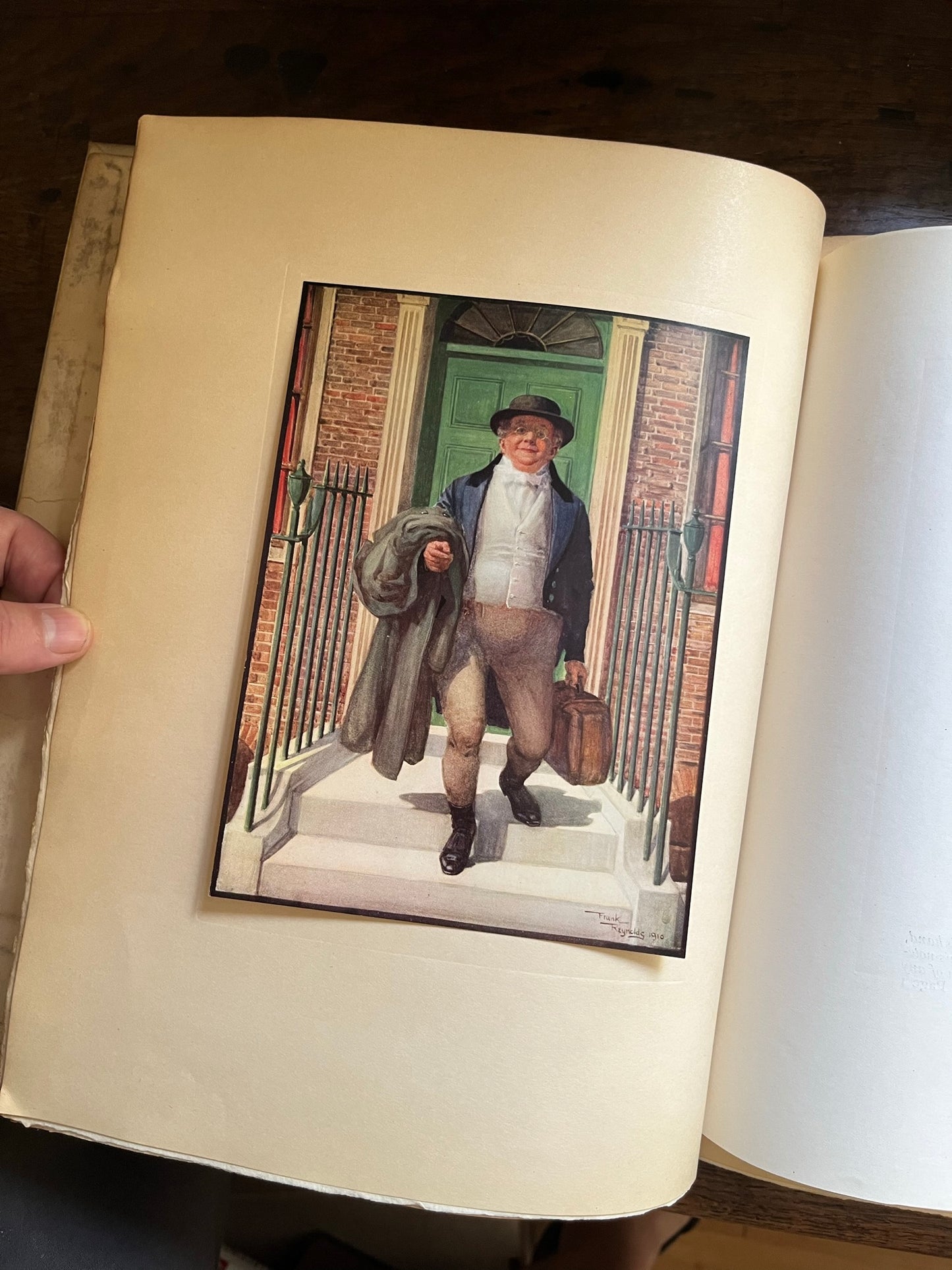 1910, limited edition, signed, "Mr Pickwick Pages from the Pickwick Papers with illustrations by Frank Reynolds R.I."