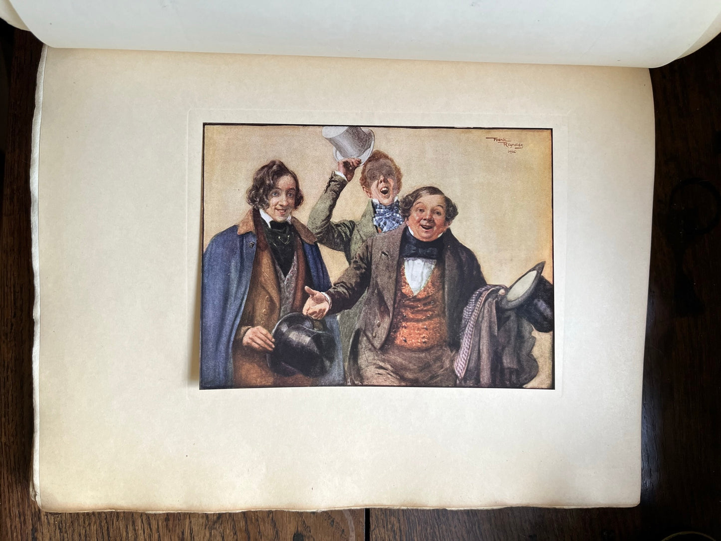 1910, limited edition, signed, "Mr Pickwick Pages from the Pickwick Papers with illustrations by Frank Reynolds R.I."