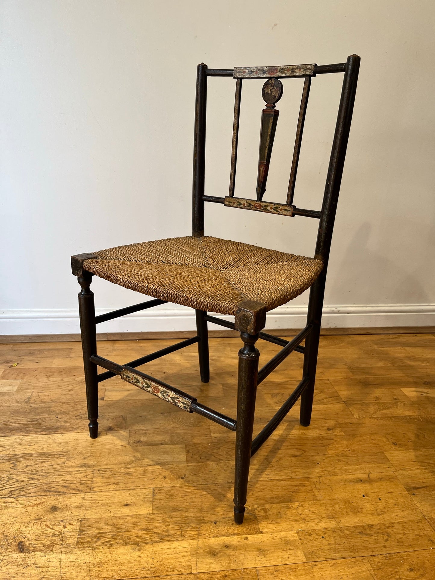 Regency side chair with original paint.
