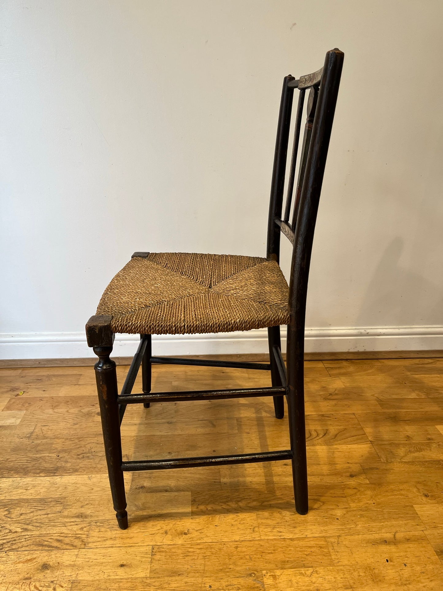 Regency side chair with original paint.