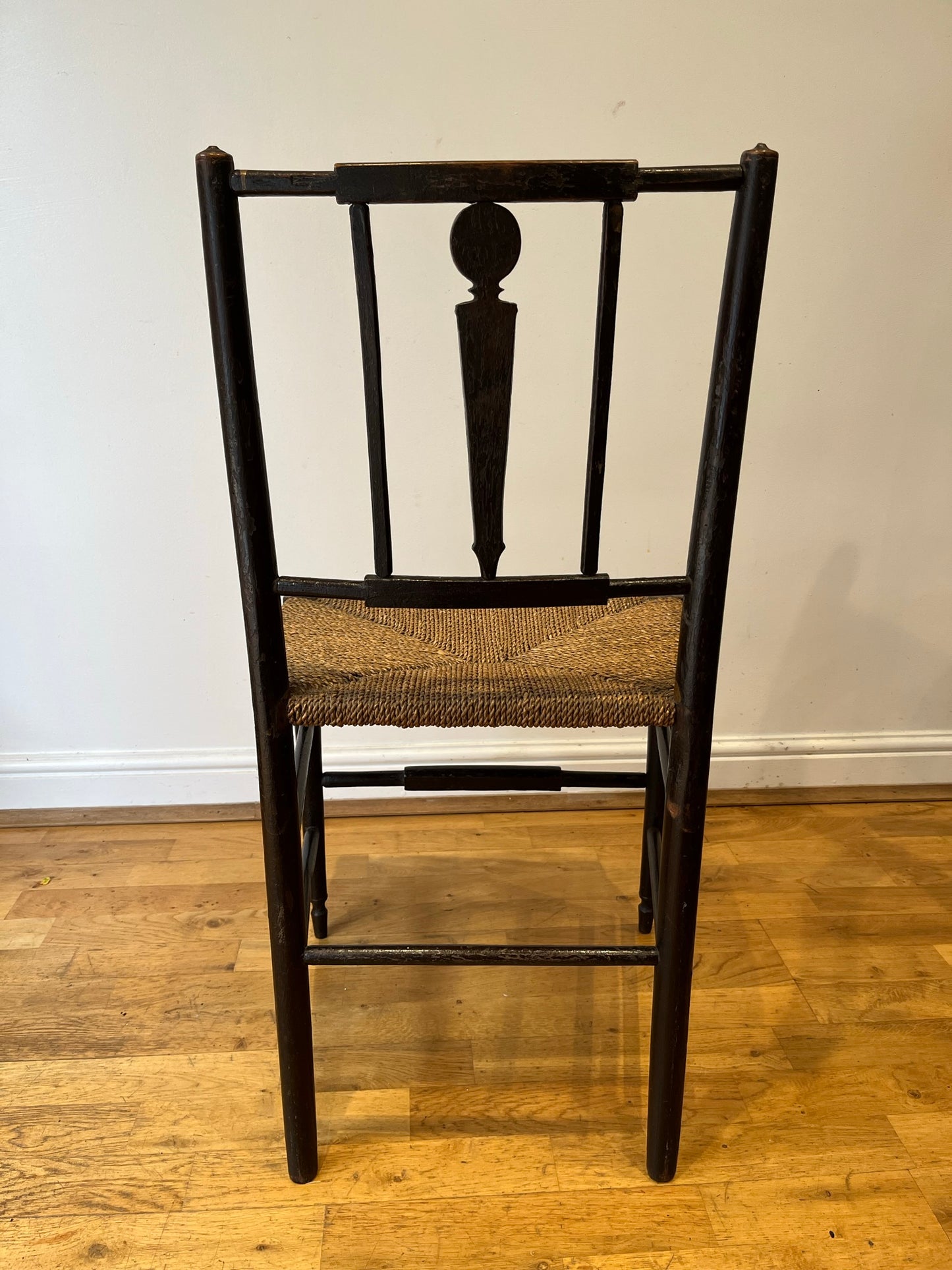 Regency side chair with original paint.