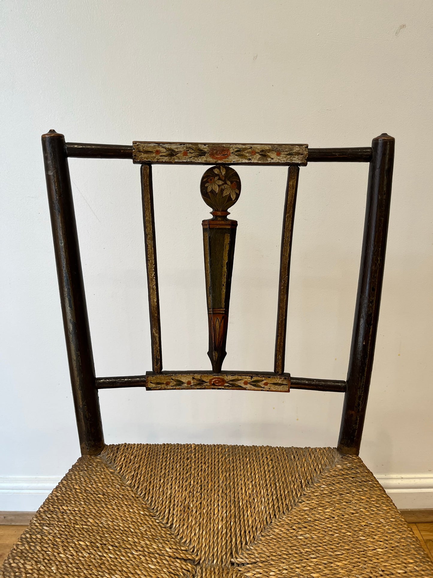 Regency side chair with original paint.