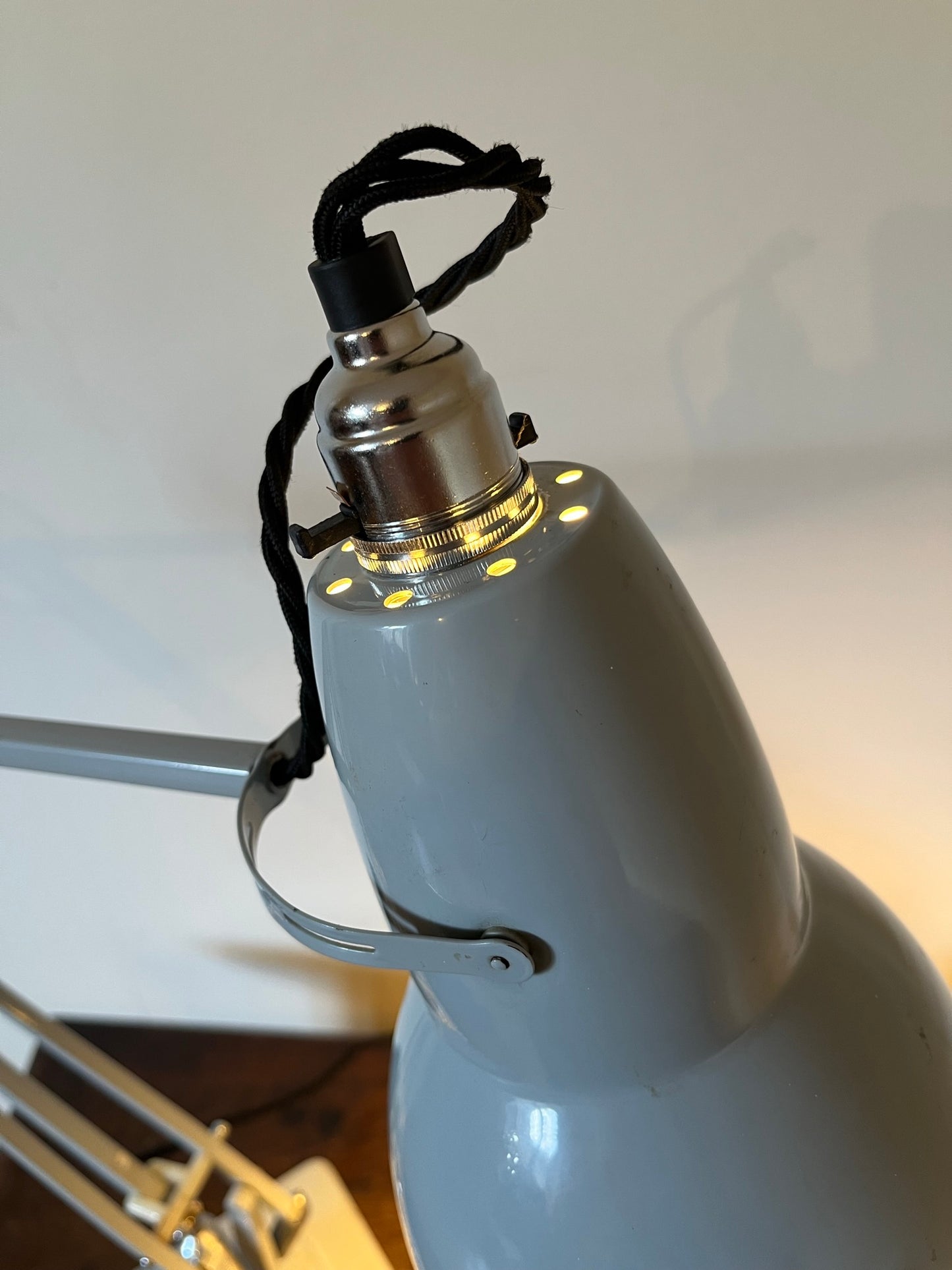Herbert Terry Anglepoise lamp, Model 1227, 1960s, good colour, PAT tested.