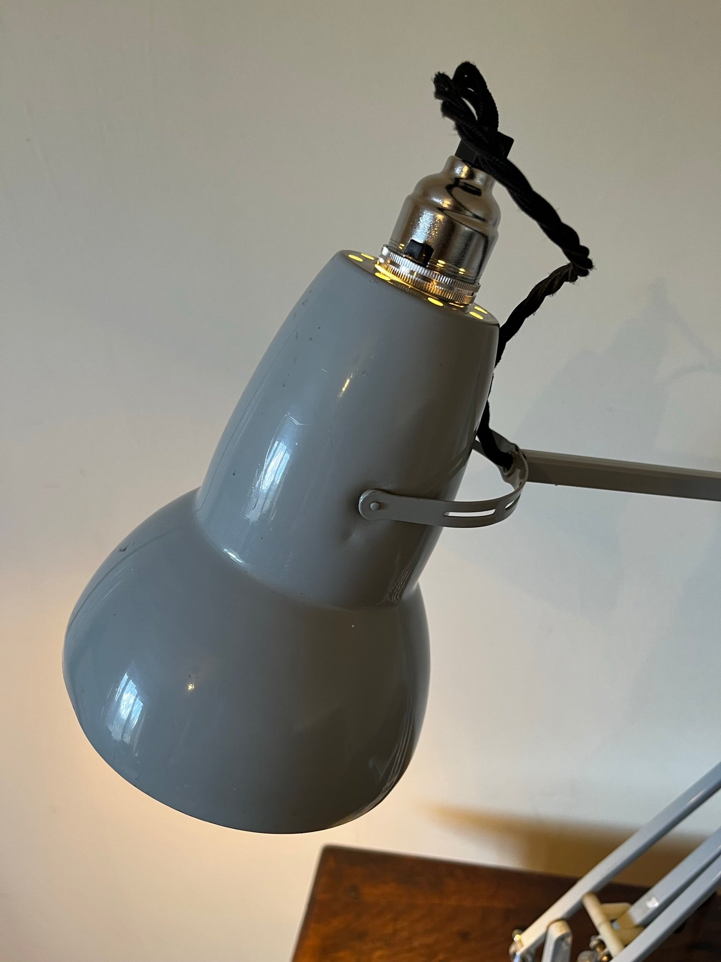 Herbert Terry Anglepoise lamp, Model 1227, 1960s, good colour, PAT tested.