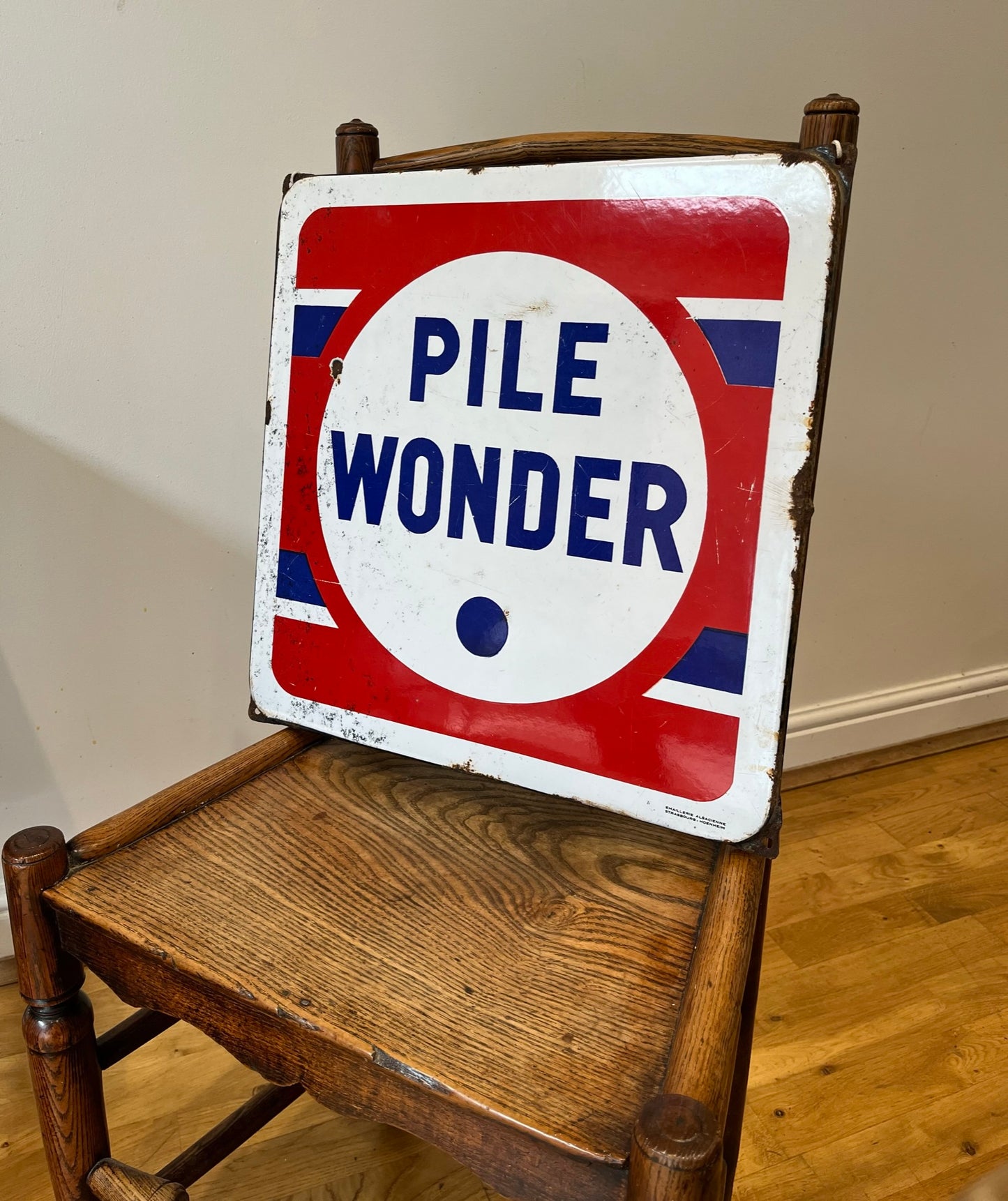 Early 20th century French enamel advertising sign.