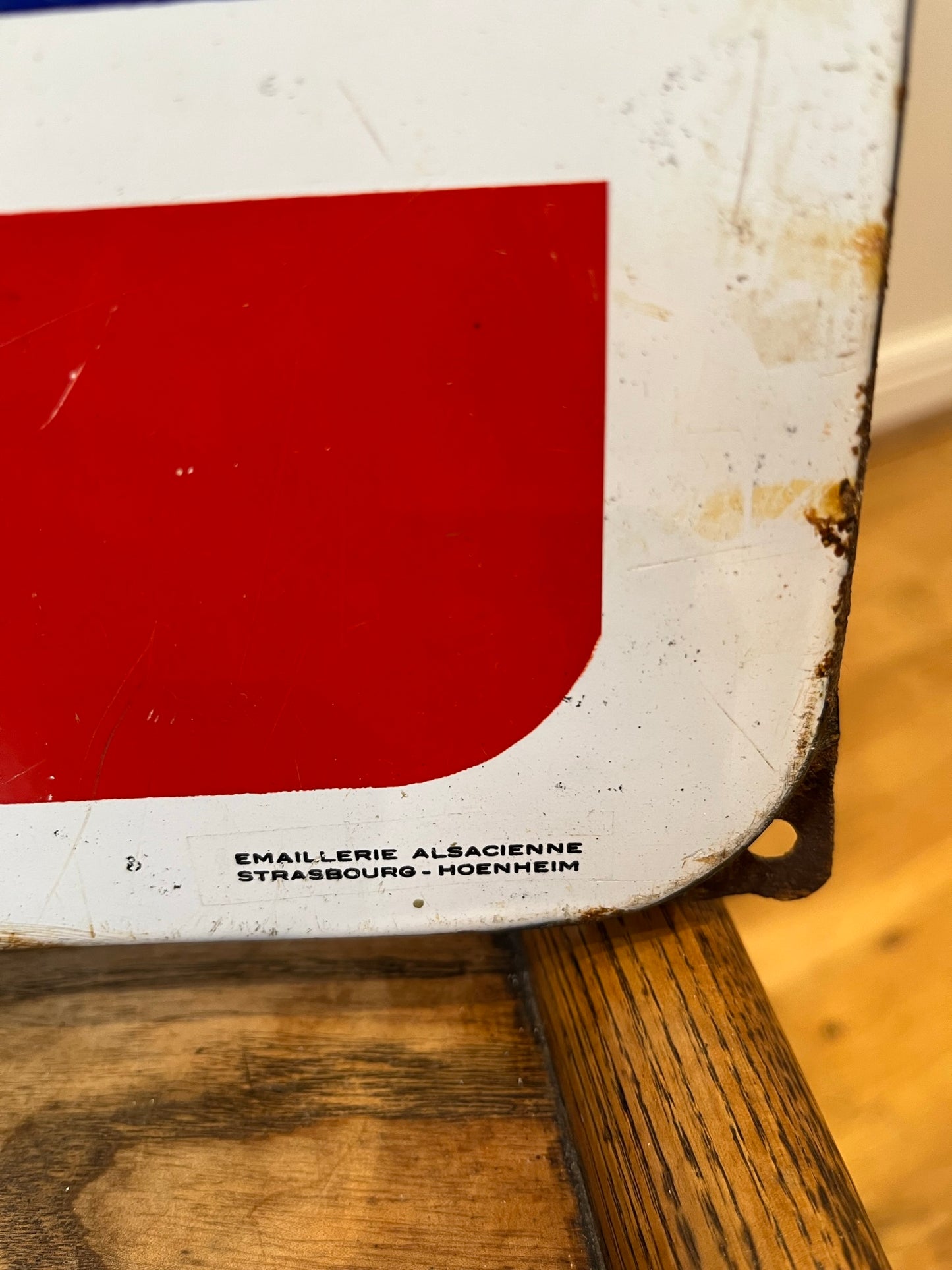 Early 20th century French enamel advertising sign.