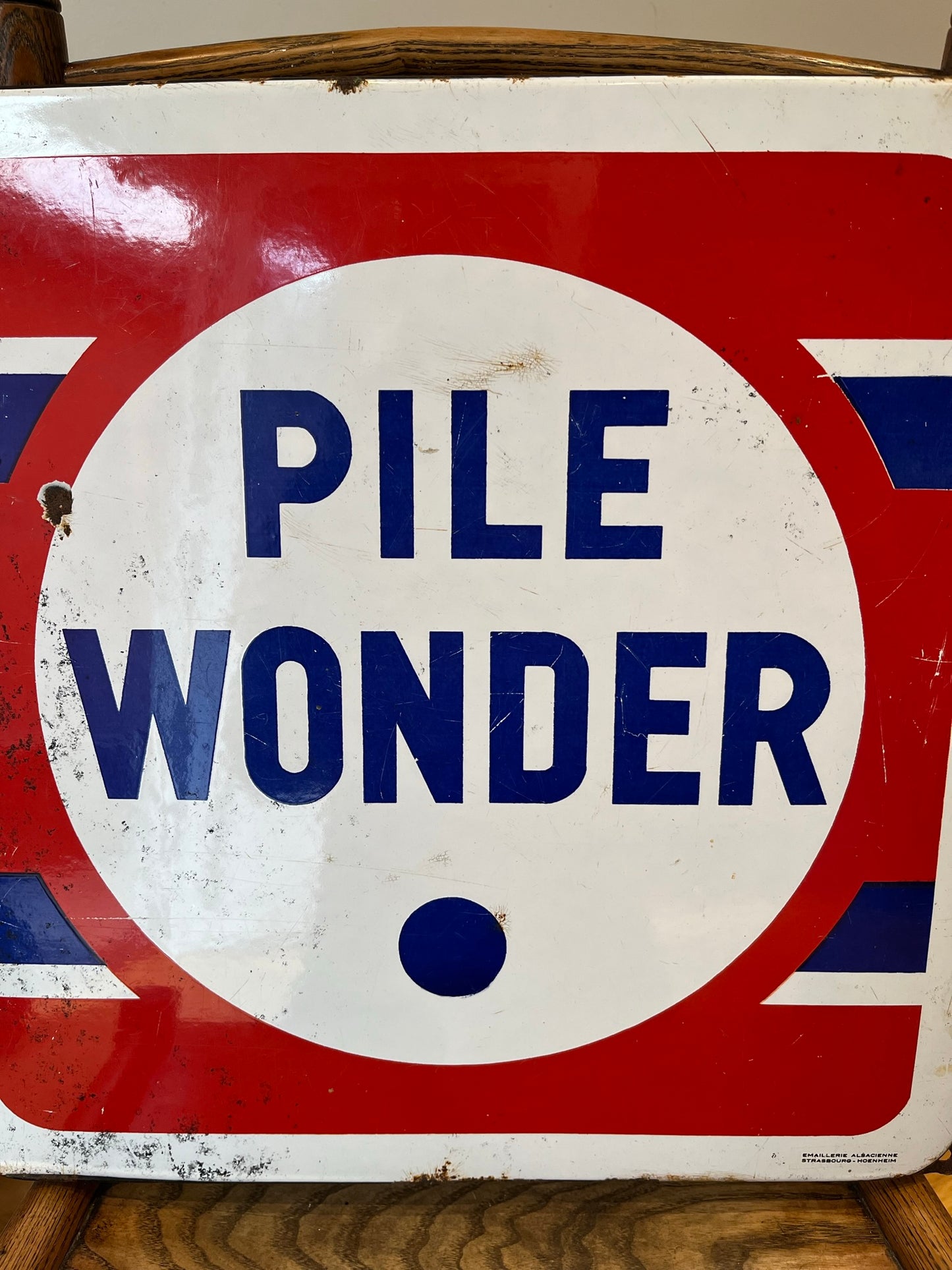 Early 20th century French enamel advertising sign.