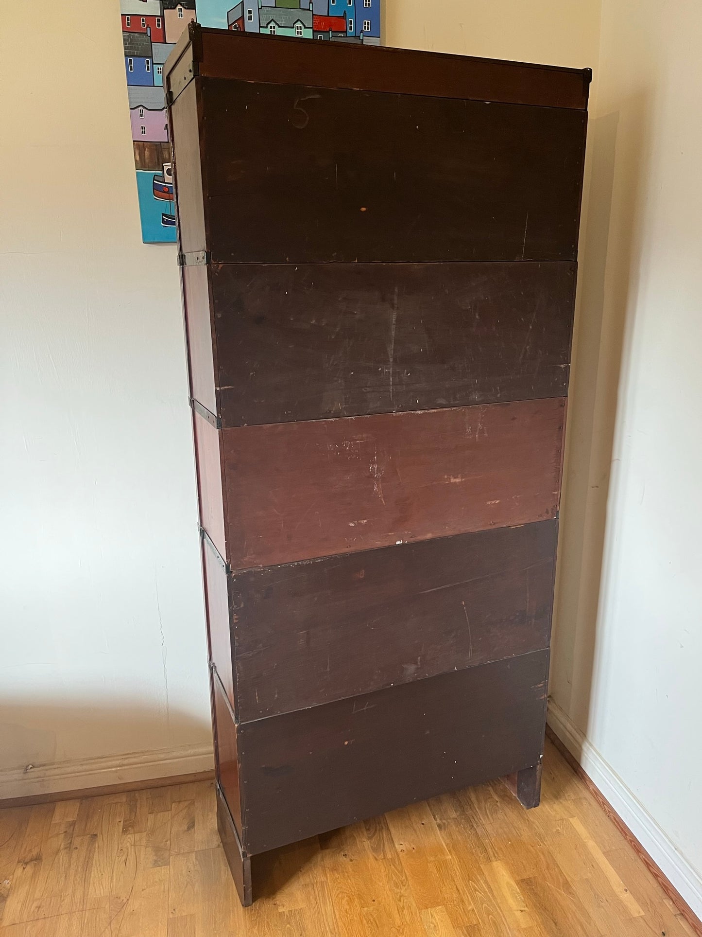 Early Globe-Wernicke stacking bookcase, 5 tiers.