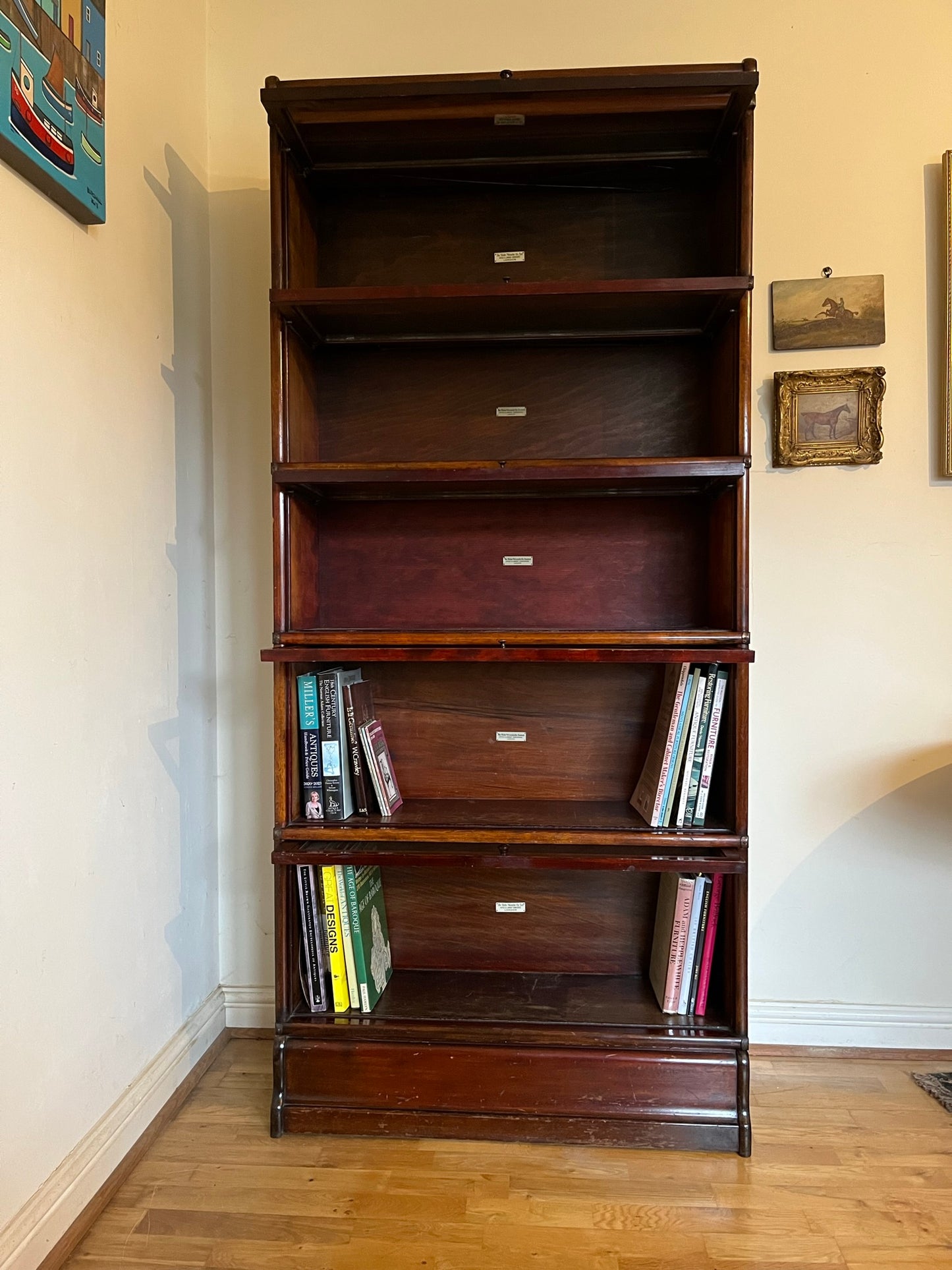 Early Globe-Wernicke stacking bookcase, 5 tiers.