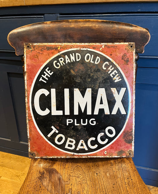 Early 20th century enamel tobacco advertising sign.