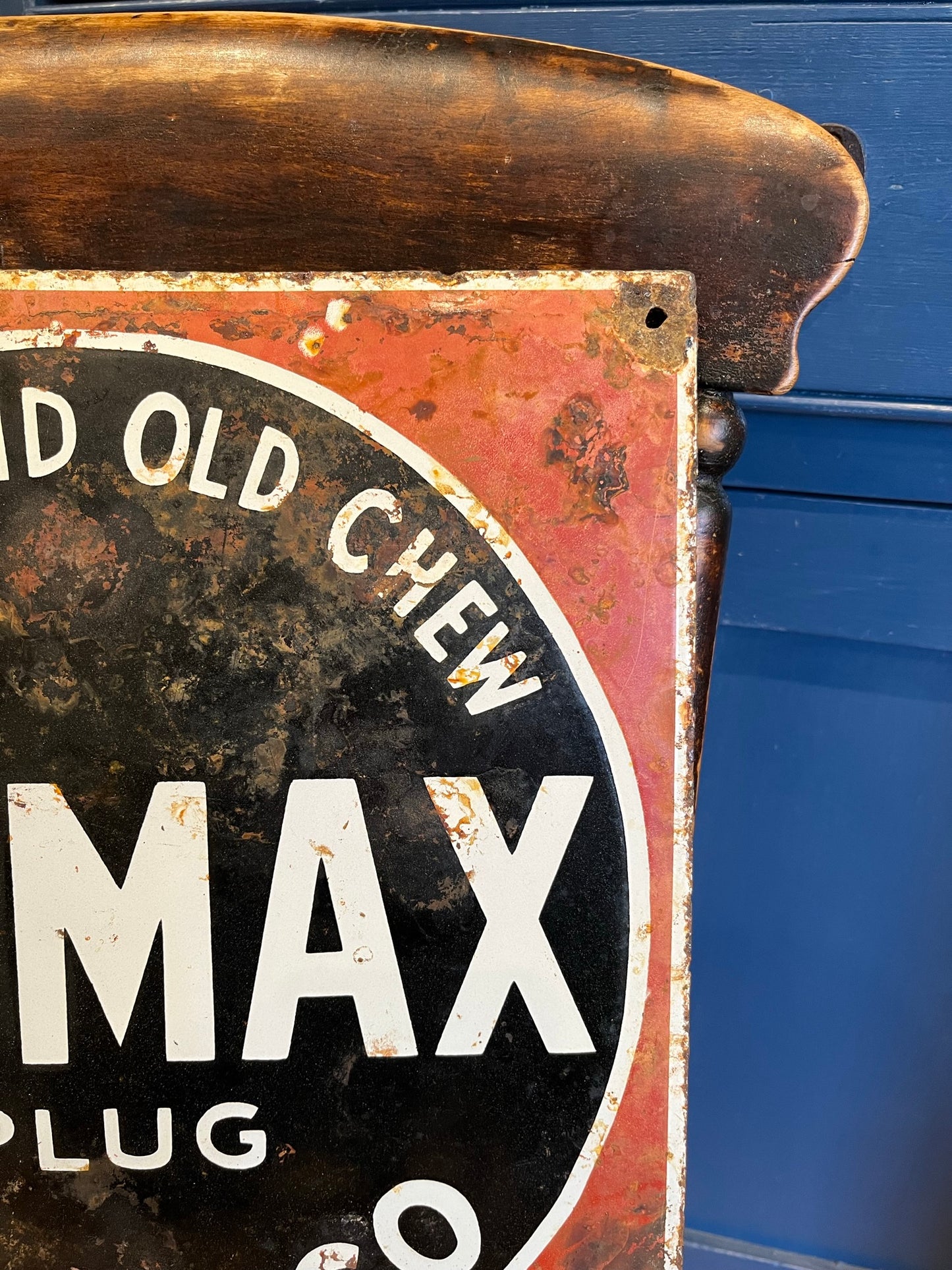 Early 20th century enamel tobacco advertising sign.