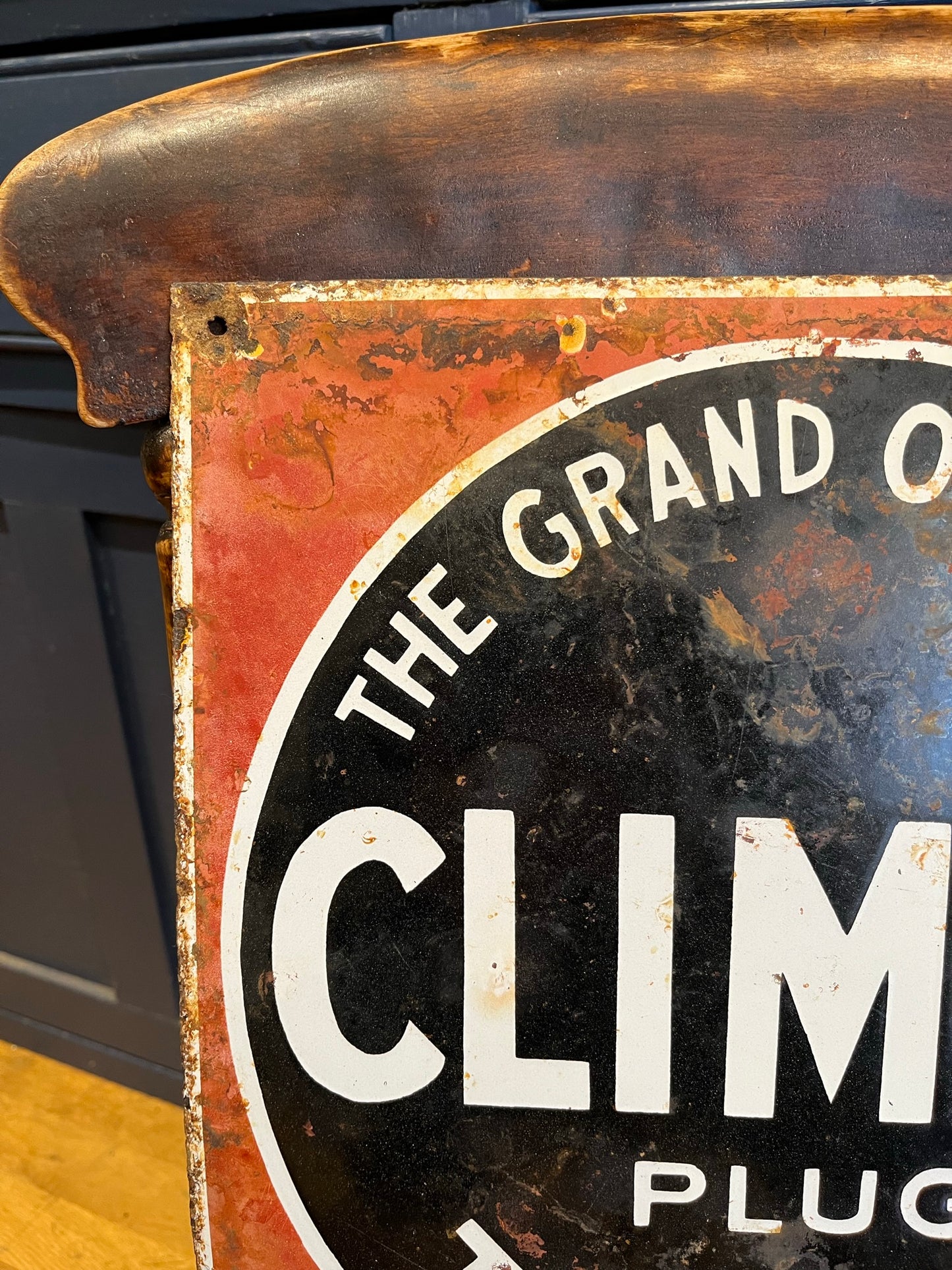 Early 20th century enamel tobacco advertising sign.
