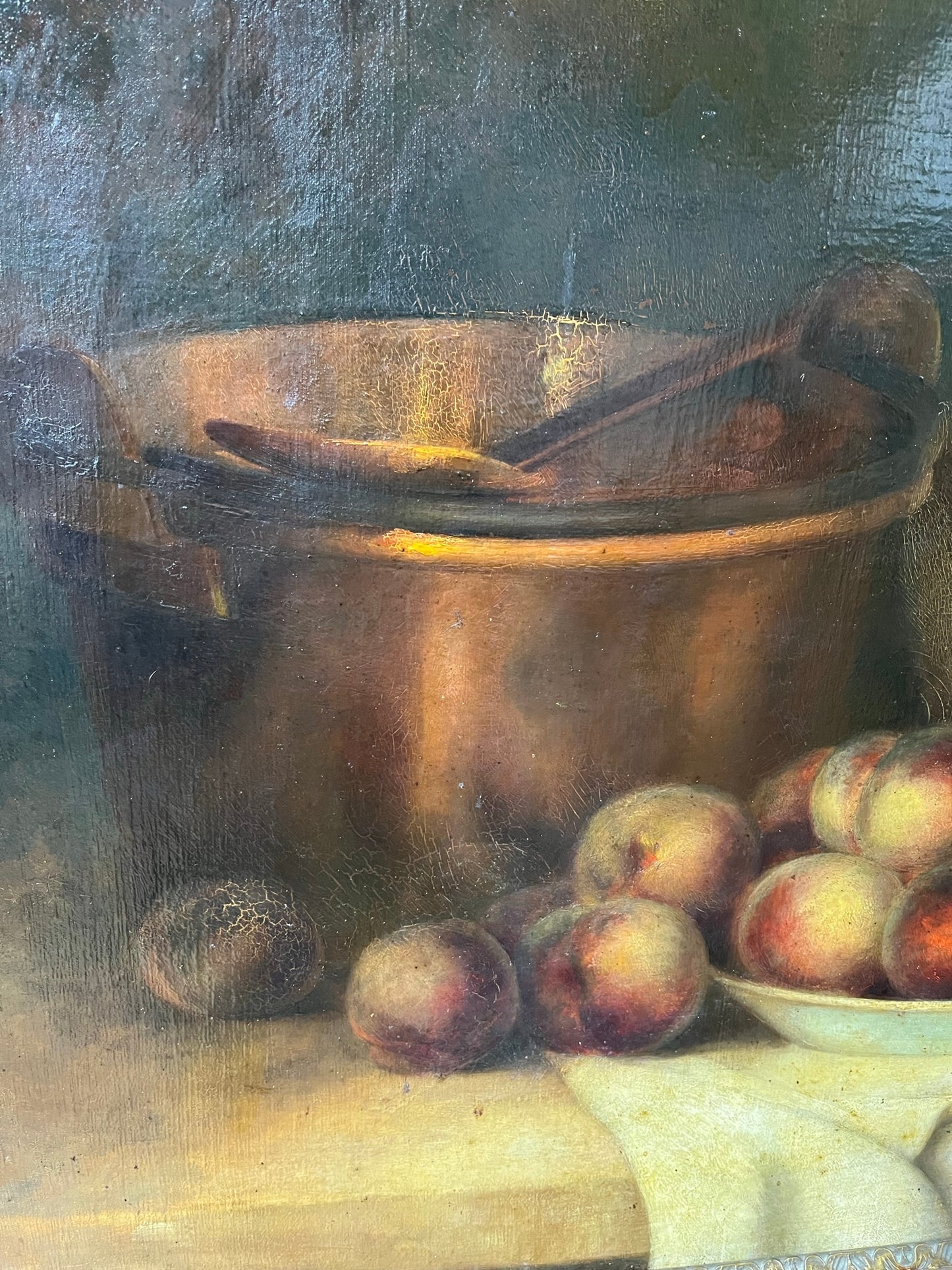 Early 20th century French still life, by S. Gaudin.