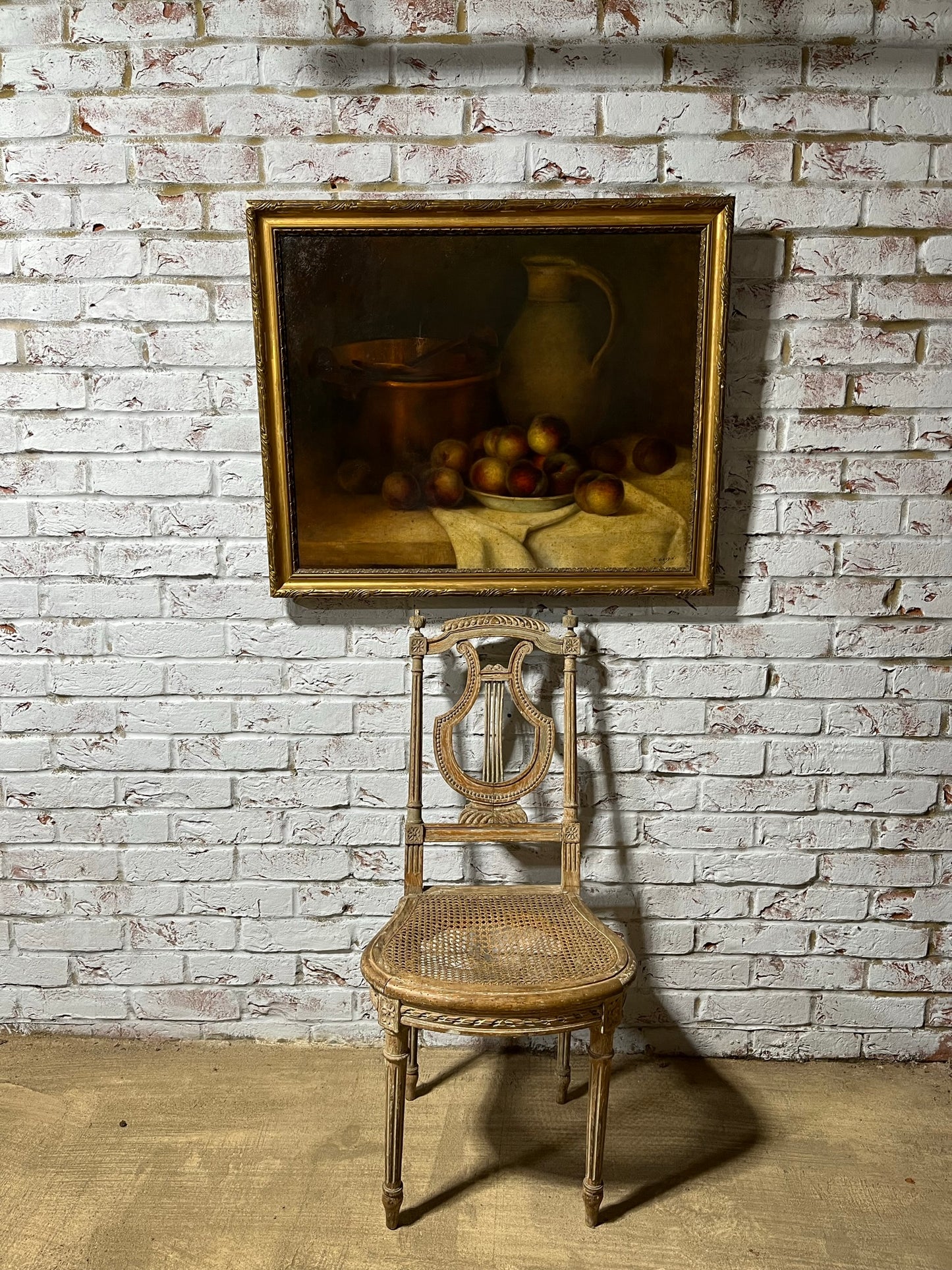Early 20th century French still life, by S. Gaudin.