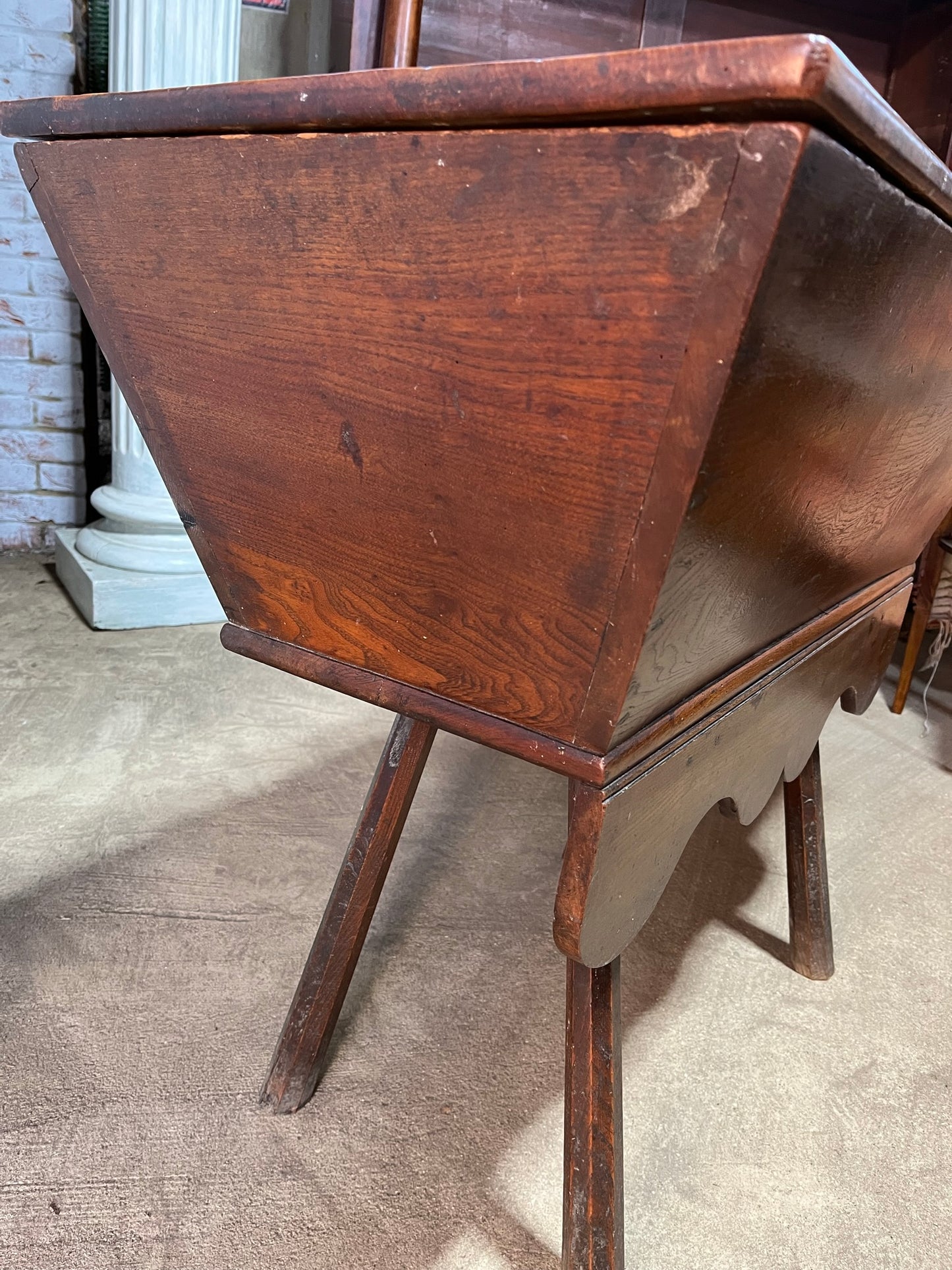 A country made 18th or 19th century dough bin or trough.