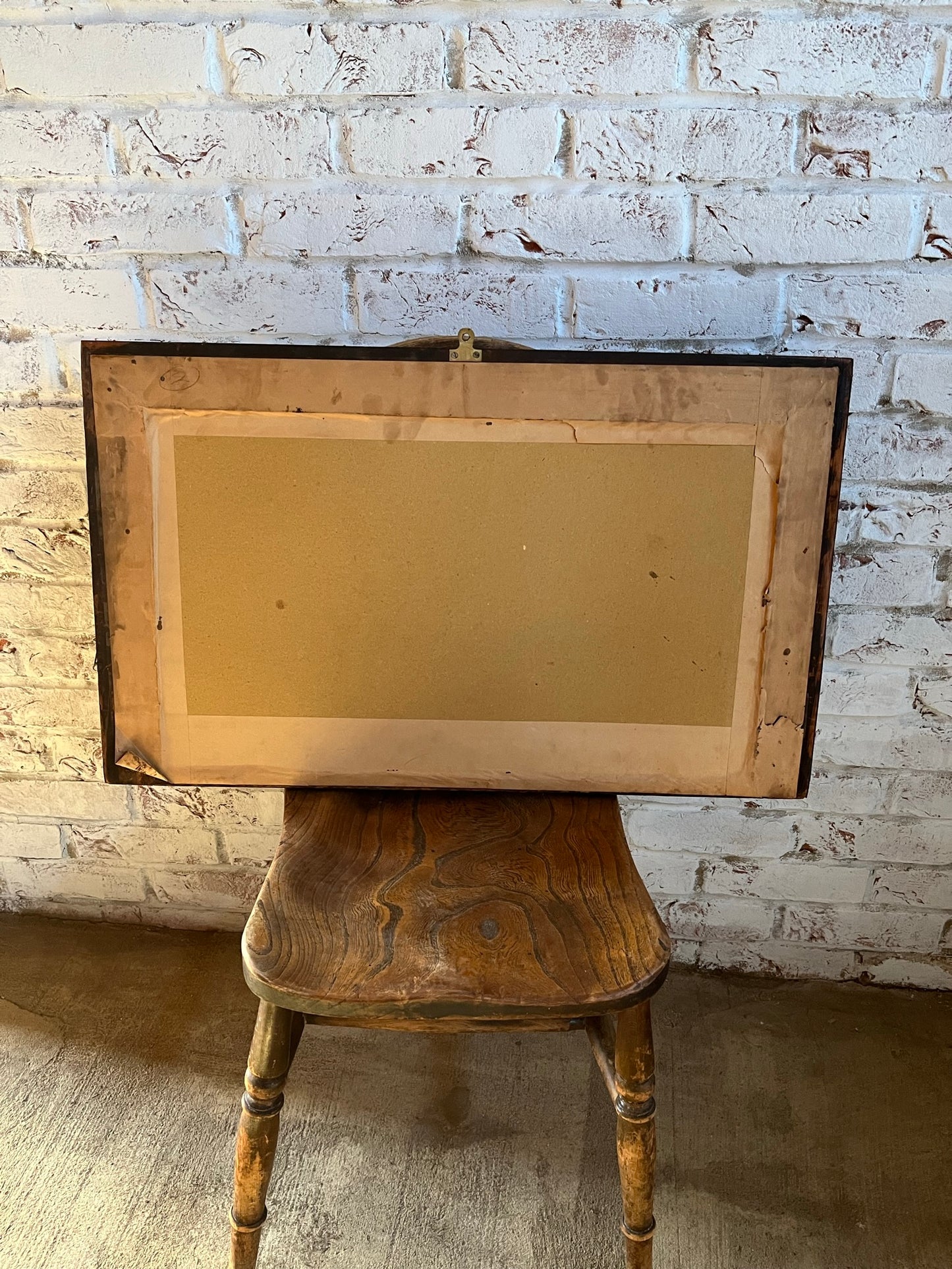 Regency rosewood and gilt overmantle or wall mirror.