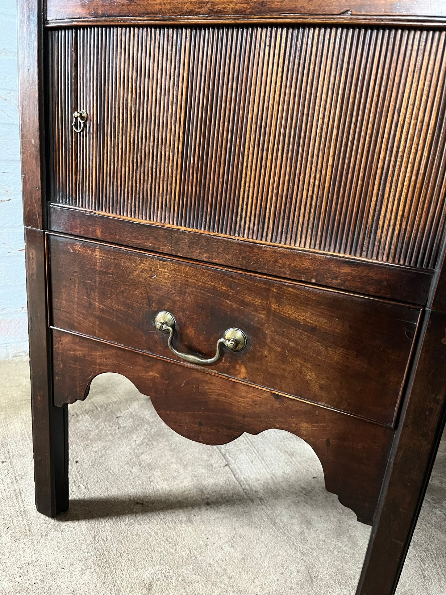 A good large George III nightstand or bedside table.