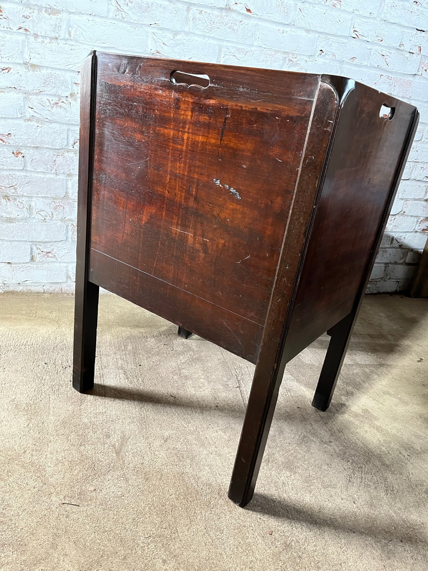 A good large George III nightstand or bedside table.