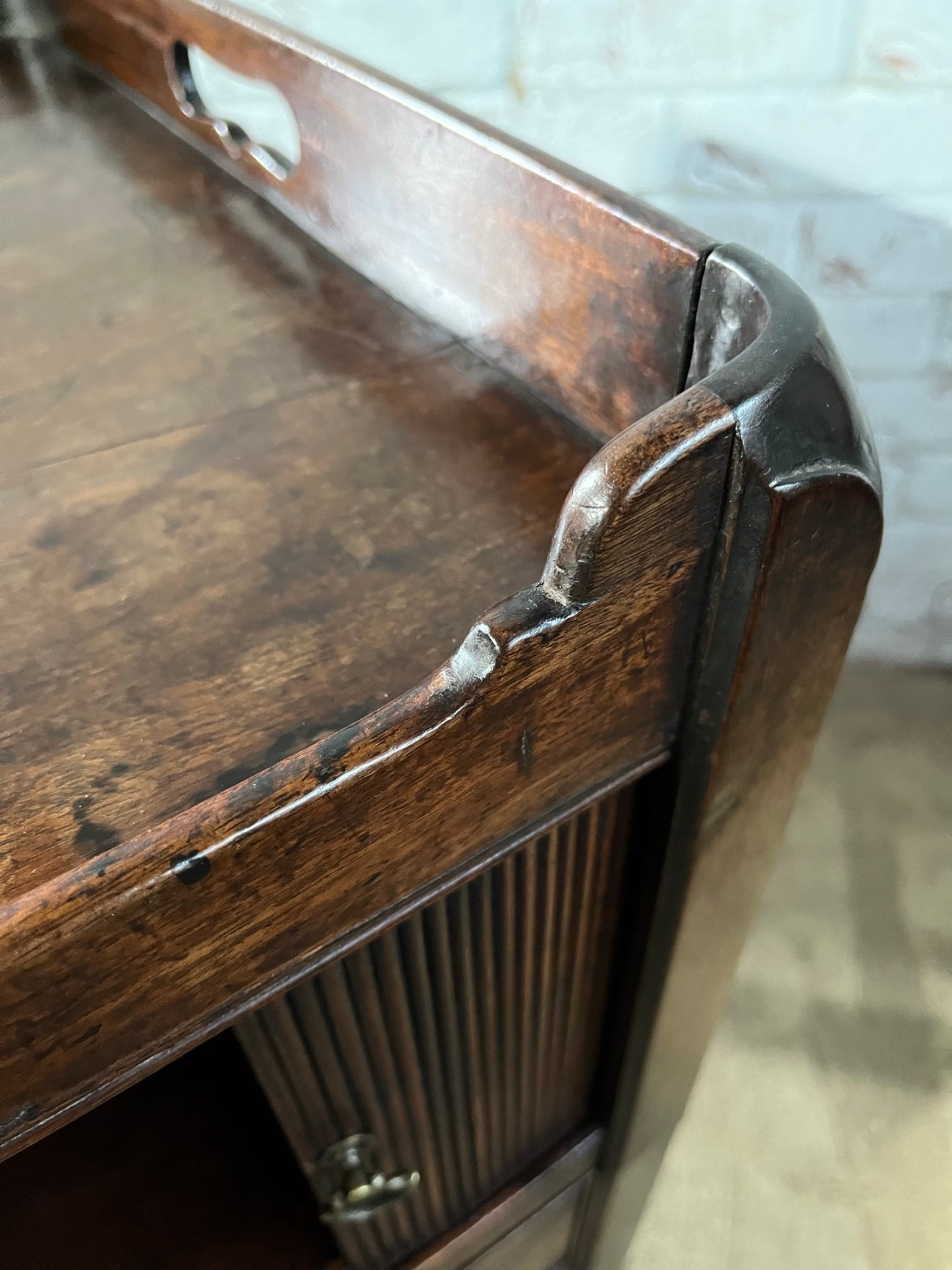A good large George III nightstand or bedside table.