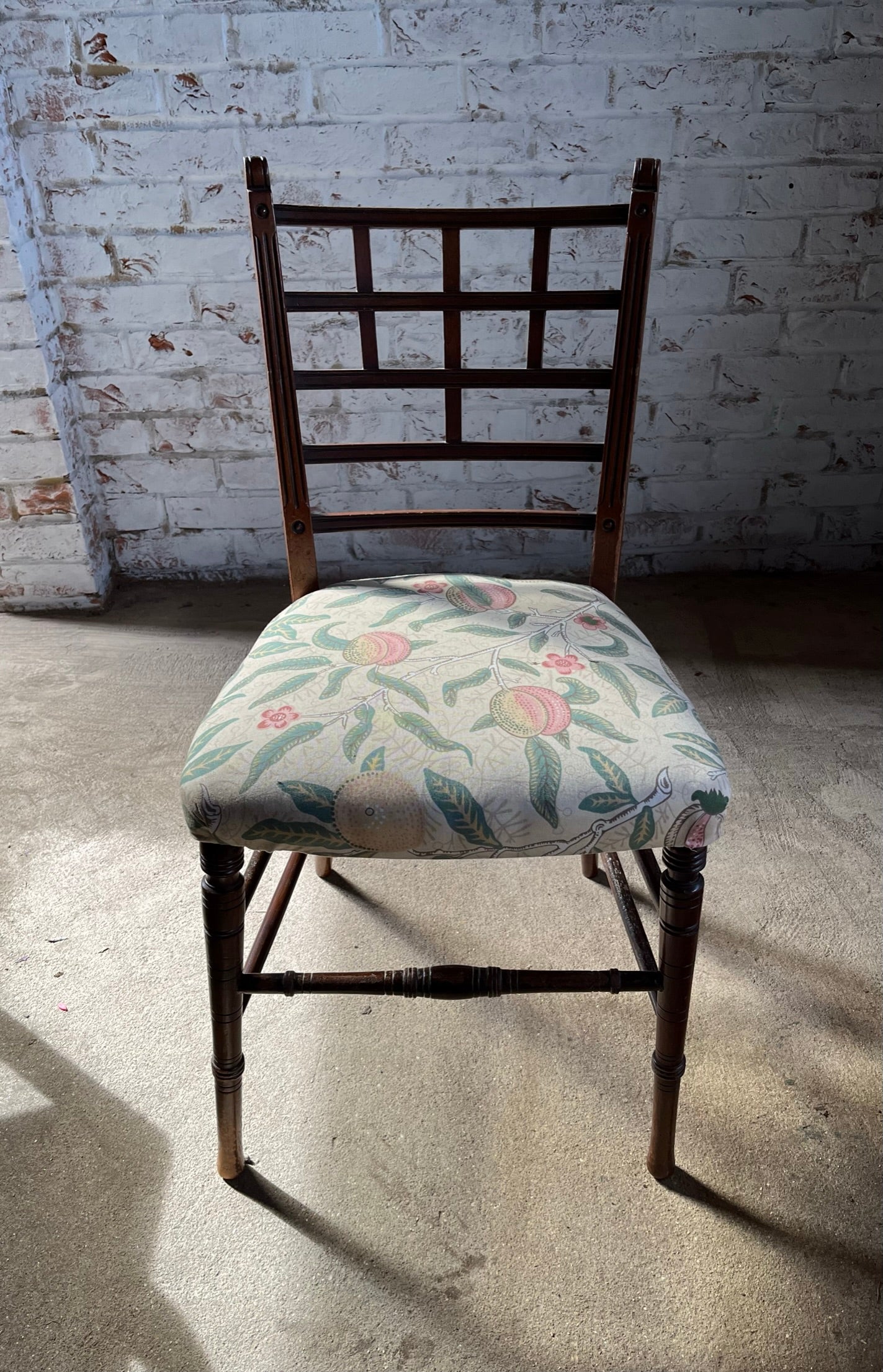 Aesthetic movement chair in the manner of E W Godwin.