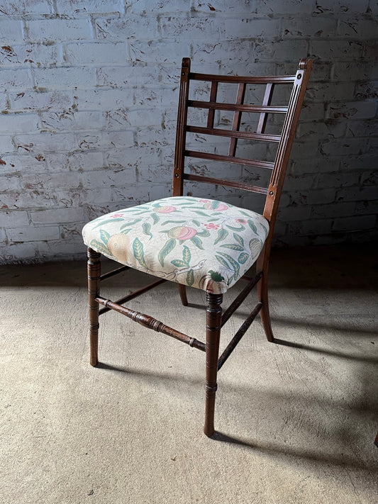 Aesthetic movement chair in the manner of E W Godwin.