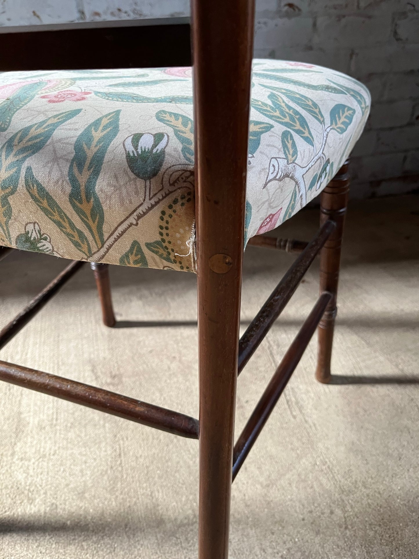Aesthetic movement chair in the manner of E W Godwin.