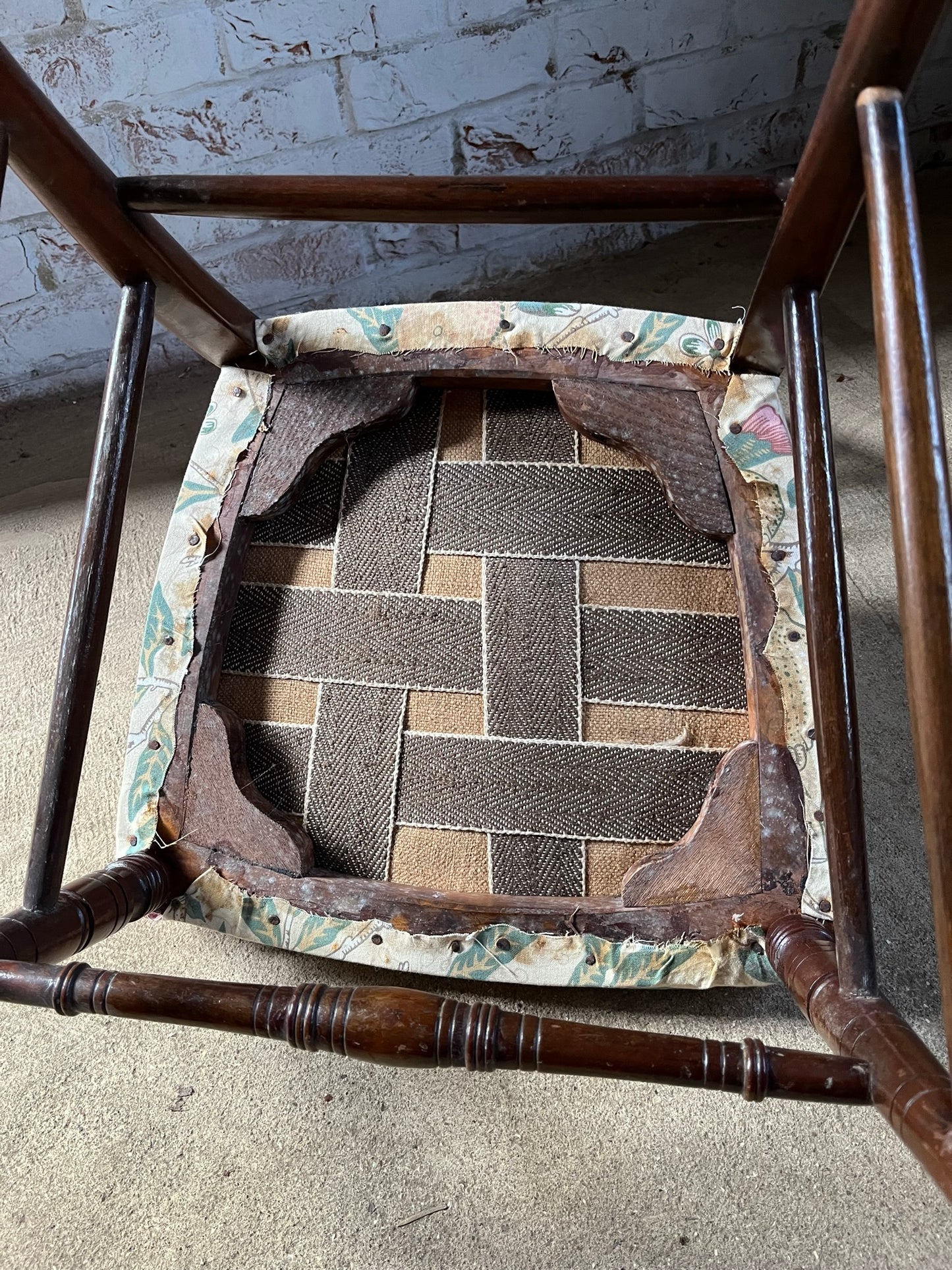 Aesthetic movement chair in the manner of E W Godwin.