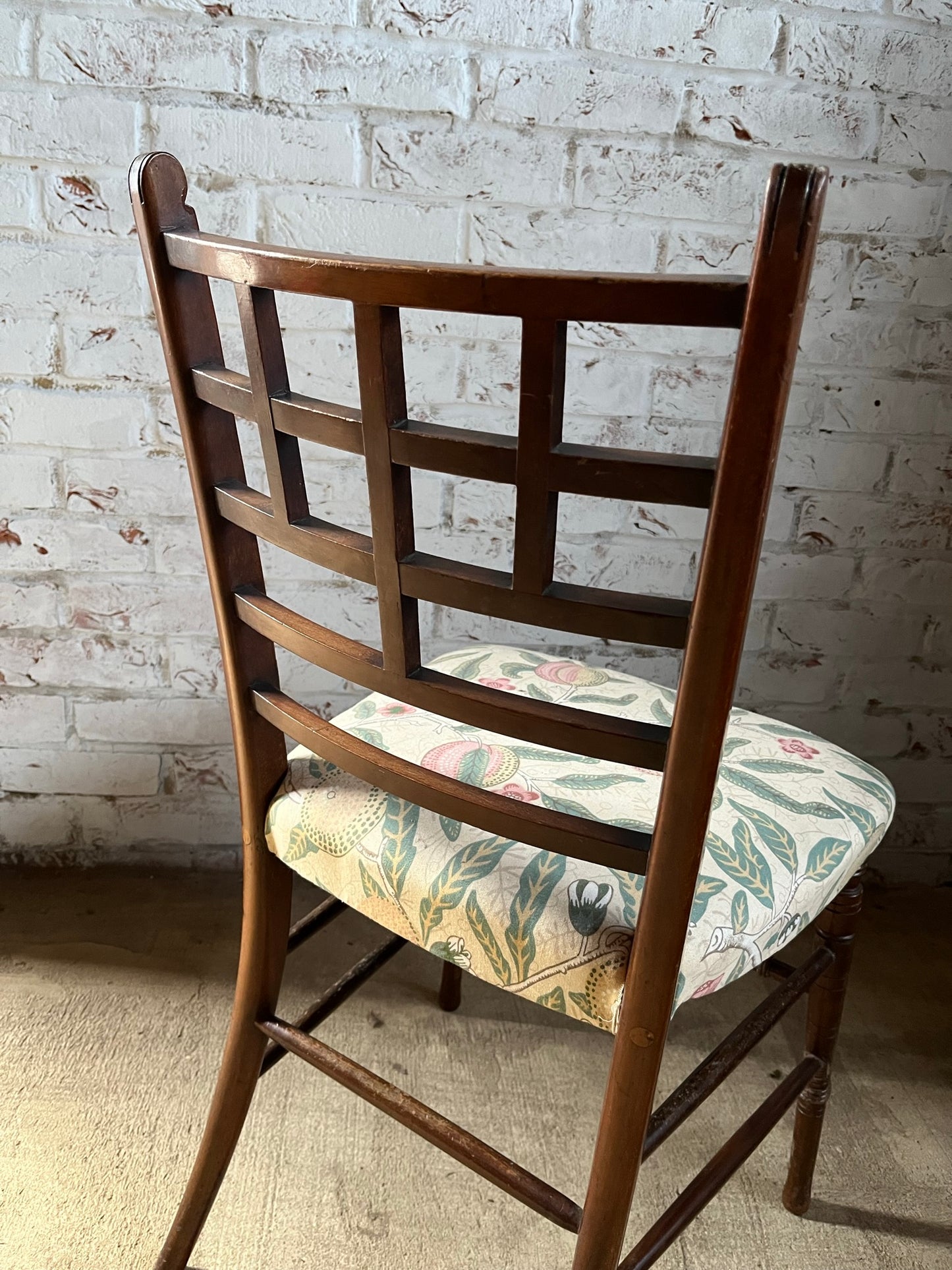 Aesthetic movement chair in the manner of E W Godwin.