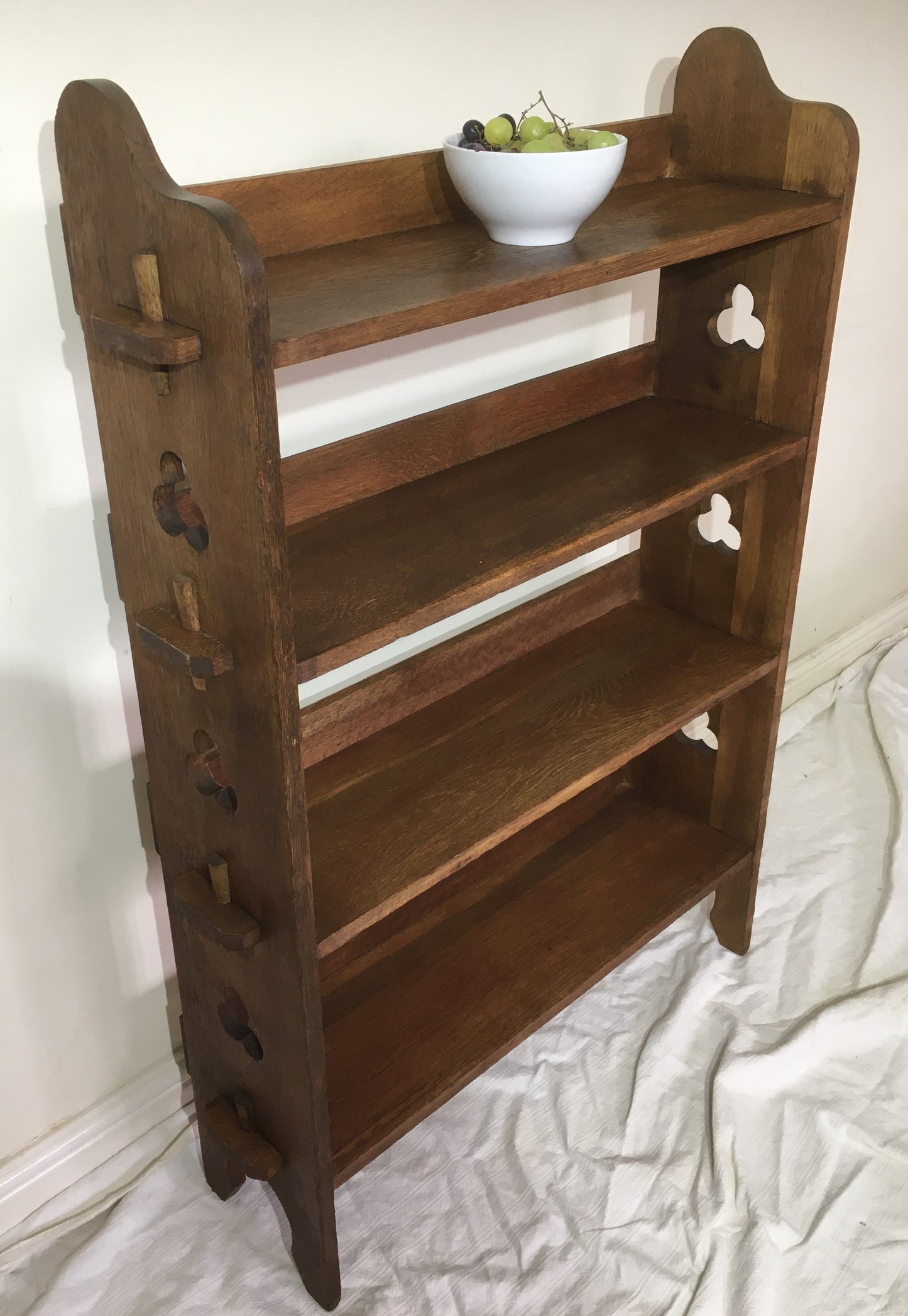 Arts and crafts oak bookcase