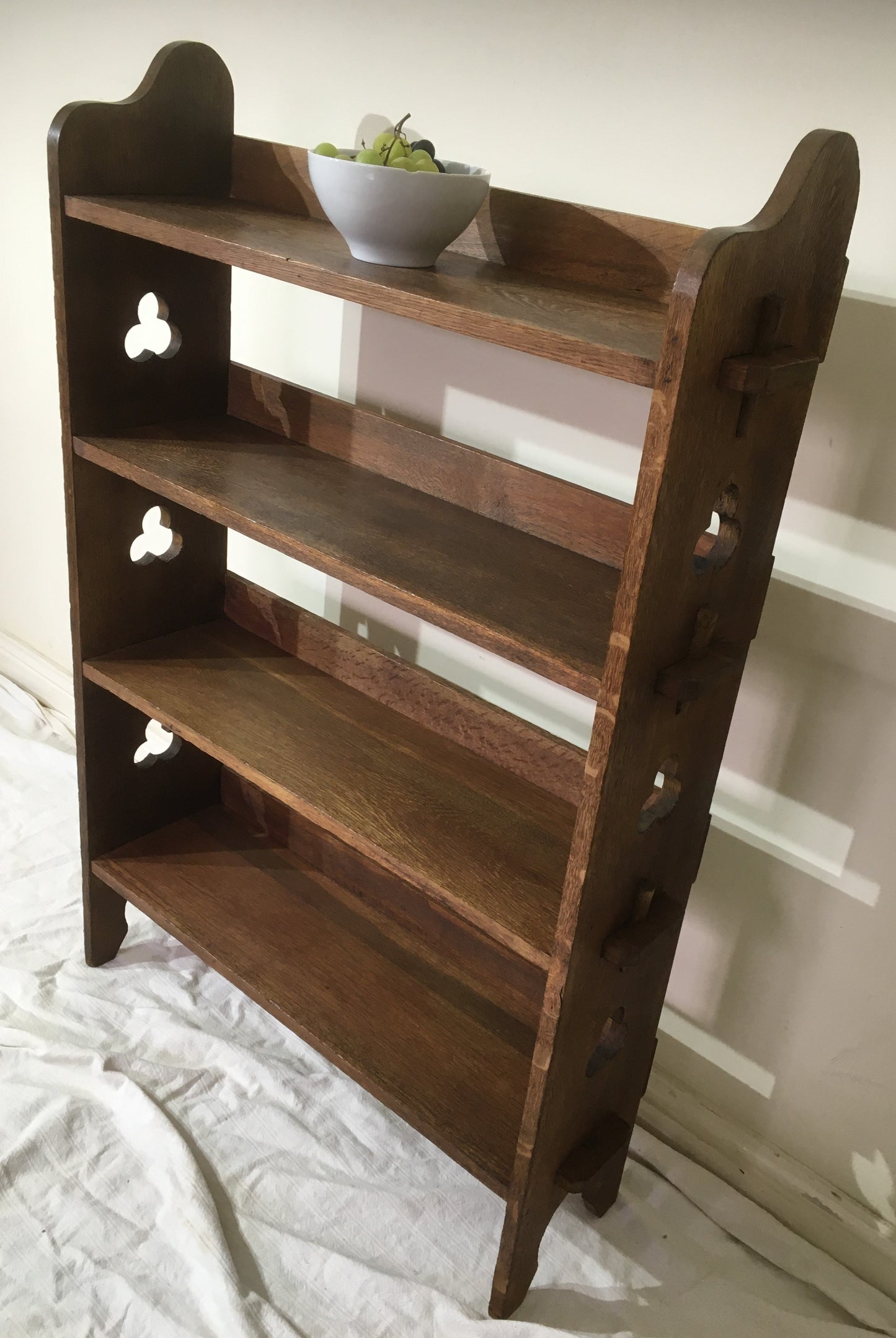 Arts and crafts oak bookcase