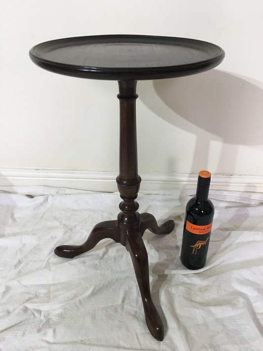 Late Victorian mahogany tripod/wine table
