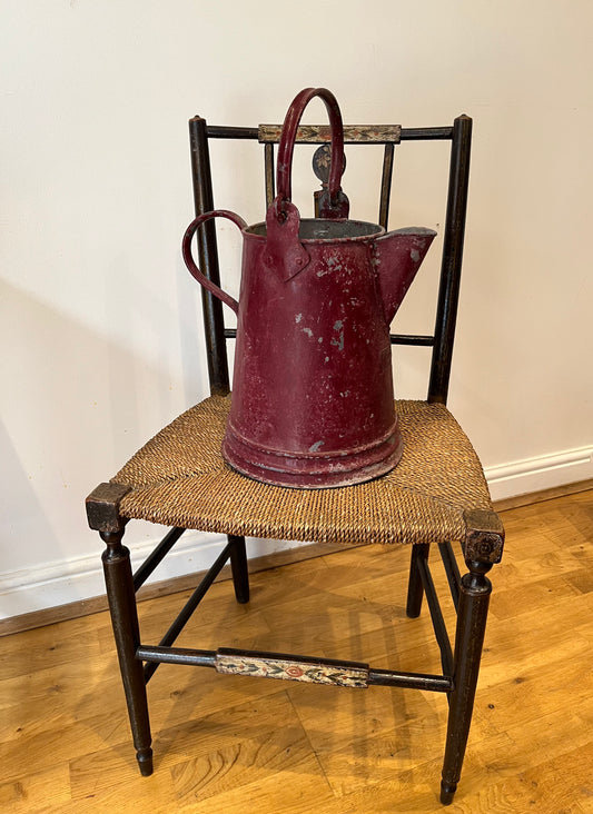 Large painted galvanised jug