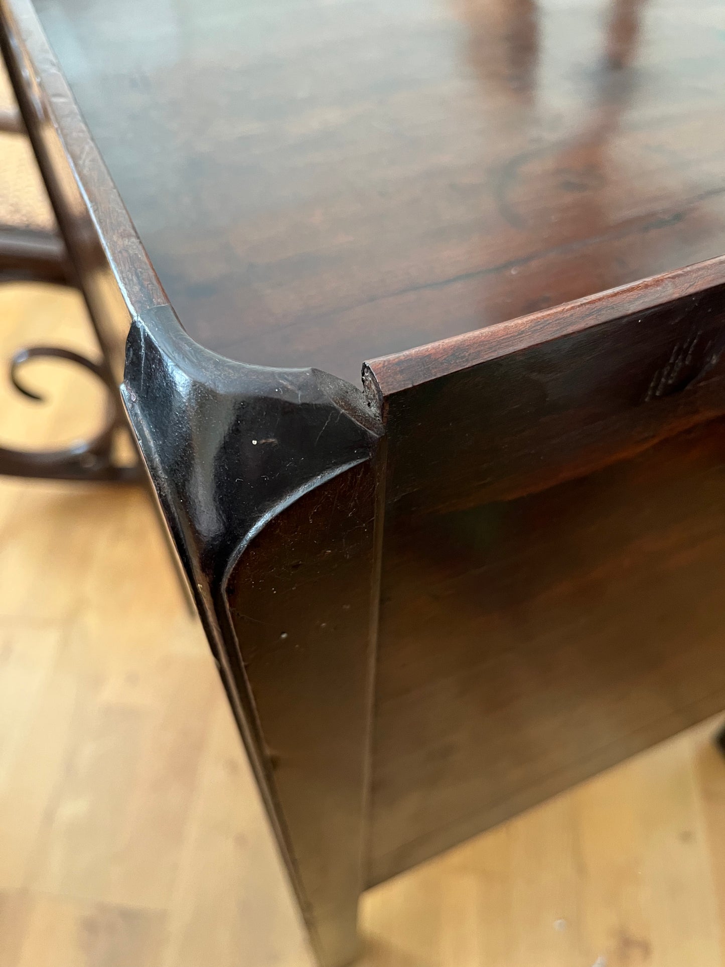 A good large George III nightstand or bedside table.